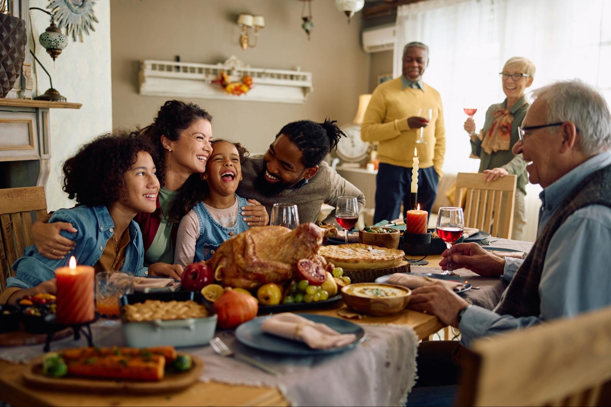 Family enjoying a holiday turkey
©Drazen Zigic